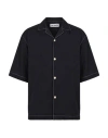 Sunnei Man Shirt Black Size S Polyamide, Elastane In Multi