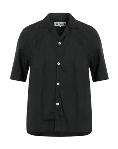 Sunnei Man Shirt Dark Green Size Xl Cotton