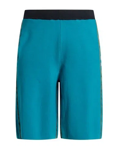 Sunnei Man Shorts & Bermuda Shorts Azure Size S Cotton In Blue