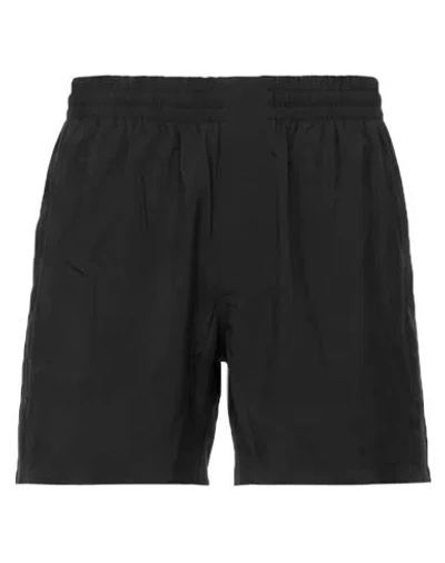 Sunnei Man Shorts & Bermuda Shorts Black Size Xs Polyamide, Elastane In Multi