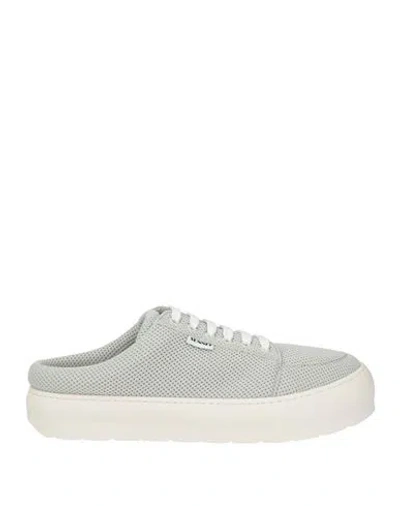 Sunnei Man Sneakers Light Grey Size 9 Textile Fibers In Pattern