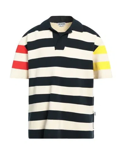 Sunnei Man Sweater Navy Blue Size Xl Cotton