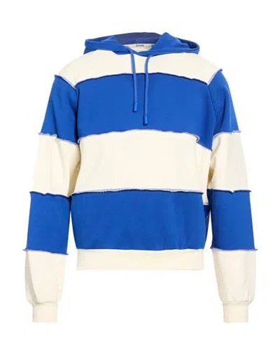 Sunnei Man Sweatshirt Blue Size S Cotton