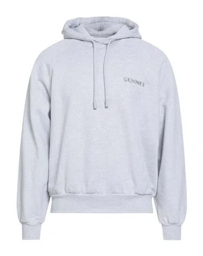 Sunnei Man Sweatshirt Grey Size S Organic Cotton In Gray