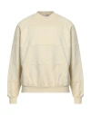 Sunnei Man Sweatshirt Light Yellow Size M Cotton In Yellow