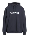 Sunnei Man Sweatshirt Midnight Blue Size S Organic Cotton
