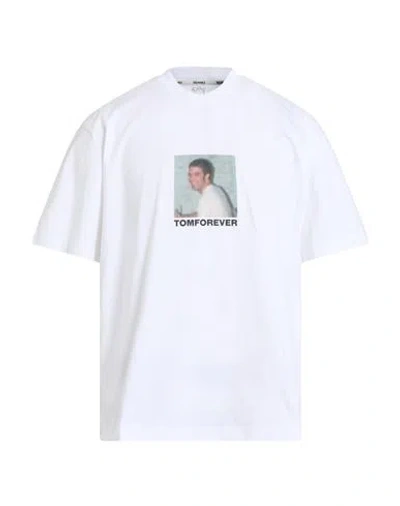 Sunnei Man T-shirt White Size M Cotton