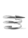 Sunnei Medium Spiral Spike Earring In Metallic