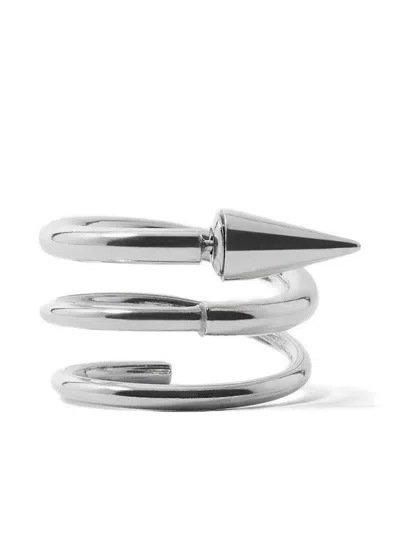 Sunnei Medium Spiral Spike Earring In Metallic