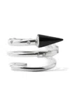 Sunnei Medium Spiral Stones Ear-ring In Metallic
