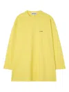Sunnei Mega Long-sleeve T-shirt In Yellow