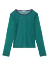 Sunnei Mesh Long-sleeve Top