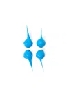 Sunnei Mini Spike Earrings In Silver