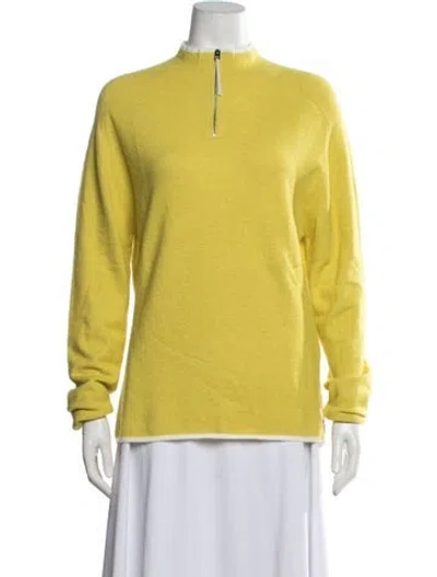 Pre-owned Sunnei Mock Neck Sweater W/ Tags In Yellow