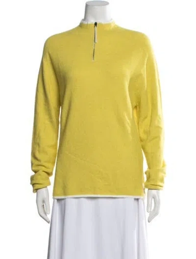 Pre-owned Sunnei Mock Neck Sweater W/ Tags In Yellow