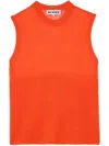 Sunnei Mohair-blend Top In Orange