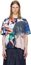 Sunnei Multicolor Over T-shirt In 8184 Brigitte Print
