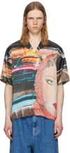 Sunnei Multicolor Shortsleeve T-shirt In 8186 Annemarie Print