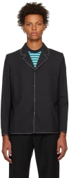 Sunnei Navy Classic Blazer In 0097 Dark Blue