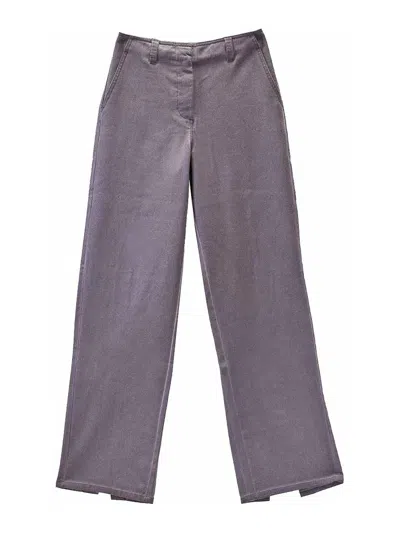 Sunnei Fit Loose Pants In Purple