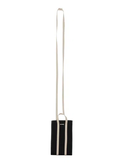 Sunnei Parallelepiped Cell Phone Holder In Black