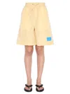 Sunnei Patch Shorts In Beige