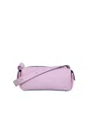 Sunnei Rectangular Pink Cowhide Leather Shoulder Bag In Pink