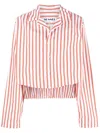 Sunnei Pinstriped Long-sleeve Body In White