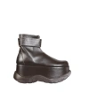 Sunnei Platform Ankle Boots In Black