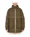 Sunnei Removable Sleeved Puffy Down Jacket In Green