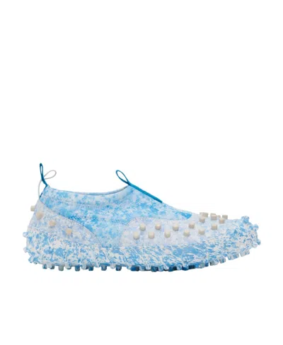 Sunnei Rivet Detail Low-cut Skate Shoes In Blue