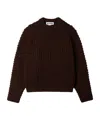 Sunnei Round Neck Sweater In Brown