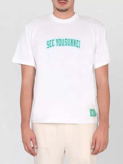 Sunnei See You Graphic Print Short Sleeve T Shirt In White