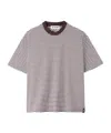 Sunnei Striped Cotton T-shirt In Multicolor