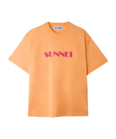 Sunnei Short-sleeved T-shirt In Pink