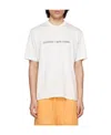 Sunnei Crewneck T-shirt With Logo Embossing In White