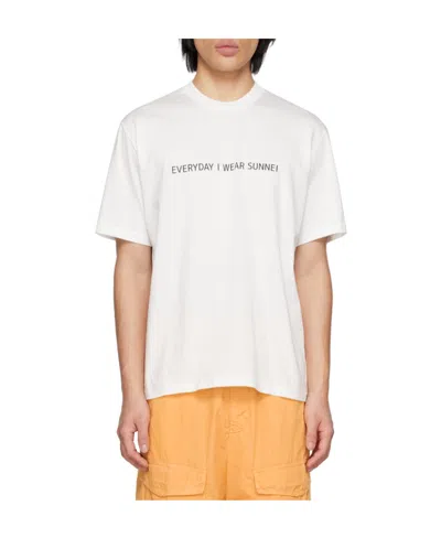 Sunnei Short-sleeved T-shirt In White