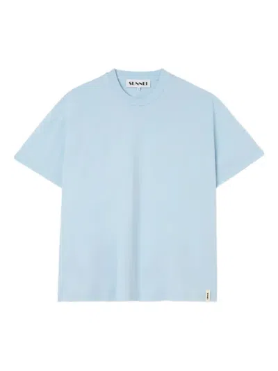 Sunnei Short-sleeves T-shirt In Blue