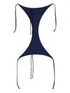 Sunnei Side-tie Bikini In Blue