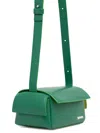 Sunnei Small Labauletto Flap-zip Bag In Green