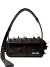 Sunnei Small Spiky Labauletto Leather Shoulder Bag