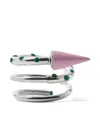 Sunnei Spiral Stones Ear-ring In Metallic