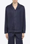 Sunnei Blue Shirt With Stitching In Blue