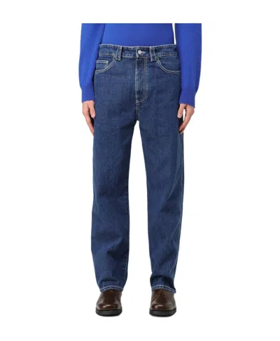 Sunnei Straight-leg Cotton Jeans In Blue