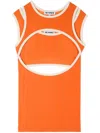 Sunnei Stretch Tank Top In Orange