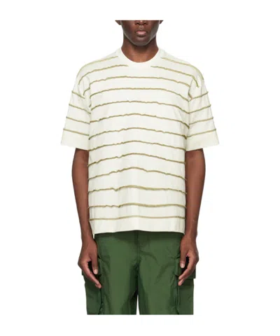 Sunnei Stripe T-shirt In White