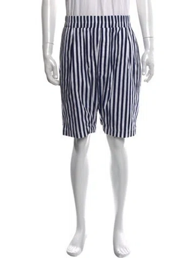 Pre-owned Sunnei Striped Flat Front Shorts W/ Tags In Multi
