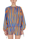 Sunnei Striped Pattern Shirt In Multicolour