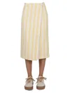 Sunnei Striped Pattern Skirt