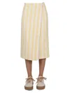 SUNNEI STRIPED PATTERN SKIRT